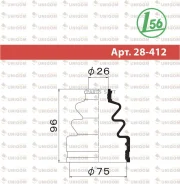 ������� ����� FB2008 (24x71x96) Maruichi 28412 28412 ����