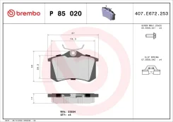 ������� ��������� �������� Xtra | ��� | Brembo P85020X P85020X ����