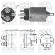 ����������� ���� �������� Nissan Pick Up D22Terrano II 2.7 D Meat Doria 46022 46022 ����
