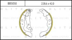 ������� ����. �����. [228.6x42] Renault Duster/Kangoo/Grand Kangoo 08-, Lada Largus 12- Blitz BB5050 BB5050 ����