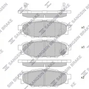 ������� ��������� �������� Subaru Legacy IV 2.0i/2.5 I/Outback 2.5i 03 SP2118 Sangsin Brake SP2118 SP2118 ����