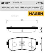   ! Hagen KIA Ceed/Rio/Sportage, Hyundai Accent/i20/i30/ix35 04 Sangsin Brake GP1187 GP1187 