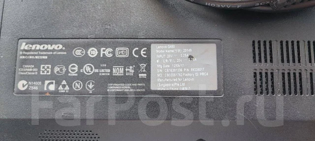 Lenovo G480. 14", 2,1����, ��� 4 ��, ���� 320���, WiFi: 1, ����������� �� 2��. ����