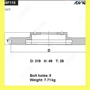 ���� ��������� ���. Advics A6F115B A6F115B ����