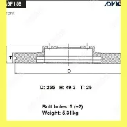���� ��������� ���. Advics A6F158B A6F158B ����