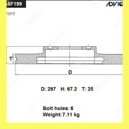 ���� ��������� ���. Advics A6F199B A6F199B ����