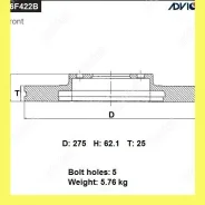 ���� ��������� ���. Advics A6F422B A6F422B ����