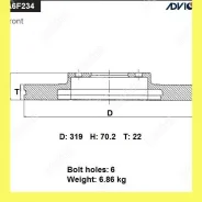 ���� ��������� ���. Advics A6F234B A6F234B ����