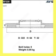 ���� ��������� ���. Advics A6F229B A6F229B ����