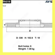 ���� ��������� ���. Advics A6R421B A6R421B ����