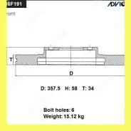 ���� ��������� ���. Advics B6F191B B6F191B ����