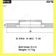 ���� ��������� ���. Advics B6F152B B6F152B ����