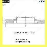 ���� ��������� ���. Advics B6F551B B6F551B ����