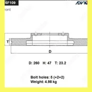 ���� ��������� ���. Advics C6F109B C6F109B ����