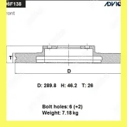 ���� ��������� ���. Advics D6F138B D6F138B ����
