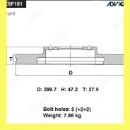 ���� ��������� ���. Advics C6F181B C6F181B ����