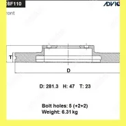 ���� ��������� ���. Advics C6F110B C6F110B ����