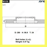 ���� ��������� ���. Advics F6F170B F6F170B ����