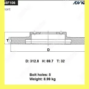 ���� ��������� ���. Advics A6F106B A6F106B ����