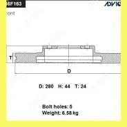 ���� ��������� ���. Advics B6F163B B6F163B ����