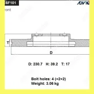 ���� ��������� ���. Advics C6F101B C6F101B ����