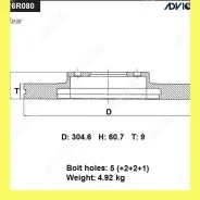 ���� ��������� ���. Advics C6R080B C6R080B ����