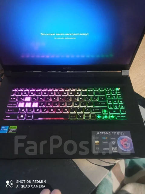 MSI Katana 17 B12V. 17", 2����, ��� 16 ��, ���� 500���, WiFi: 1, Bluetooth: 1, ����������� �� 3��. ����