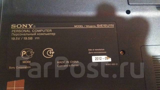 Sony VAIO SVE151J11V. 15.5" ����