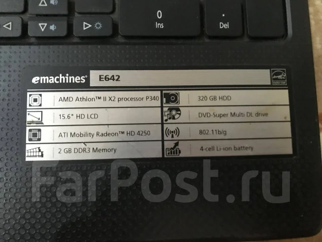 eMachines E642. 15.6", ��� 2048 �� ����