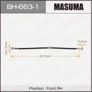 ����� ��������� Masuma N- /front/ Qashqai, Dualis / J10 RH BH-663-1 Masuma, ������ �������� BH6631 ����