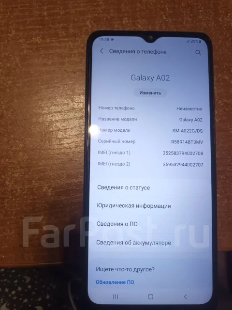 Samsung Galaxy A02. �/�, 16 ��, �����, 4G LTE ����