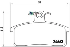 ������� ��������� Suzuki Vitara/Samurai 88-04 1.0-1.3/1.9 Diesel �����. Brembo P79007 P79007 ����