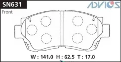 ������� ��������� Toyota Chaser/Cresta/MARK II 92- �����. Advics SN631 SN631 ����