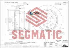 ���� ��������� Nissan JUKE 10- D=292�� ����. Segmatic SBD30093258 SBD30093258 ����