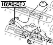 ����������� ��������� ������ Hyundai Sonata EF RUS ����� 98-08 KIA Magentis Optima 03-06 �������� [ 5455138010 5455138000 ] Febest Hyabef3 HYABEF3 ���...