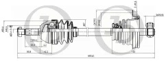 ��� ��������� �������� ����� 170637 RE Logan 1.4-1.6i 04 682mm JCA0083 JCA0083 ����