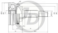 ���� ������� ABS TO055A48 TO Corolla ZZE122 1ZZFE 4AT 01- L; RAV4 1.8 00-, Wis JCT0061A JCT0061A ����
