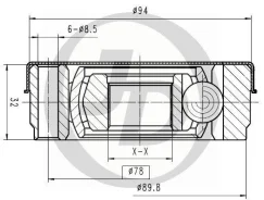 ���� ���������� 161004 AU 80 (80, 82, B1) 1.3 (40/44 kW) 05.72 -7.78; 80 JCN0134 JCN0134 ����
