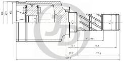 ���� ���������� SU Legacy B13 03-09 JCN0202 JCN0202 ����