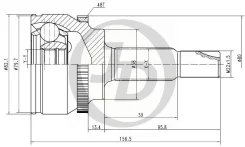 ���� ������� ABS 151539 TO Corolla (E12) VVT-i (71 kW) 01.02 - JCT0142A JCT0142A ����