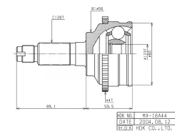 ���� ������� ABS, Made in Japan MZ Capella 94-97, Cronos 91-94 MA018A44 MA018A44 ����