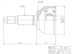 ���� �������, Made in Japan NI X-Trail T31 4WD 09-; Dualis KJ10, KNJ10 2/4WD 0 NI095 NI095 ����