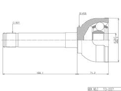 ���� �������, Made in Japan TO Land Cruiser105 1HZ,1FZ 98- TO057 TO057 ����