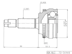 ���� ������� ABS, Made in Japan TO Corolla ZZE122 1ZZFE 4AT 01- R TO054A48 TO054A48 ����