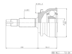 ���� �������, Made in Japan TO Estima CR55W 06- TO084 TO084 ����