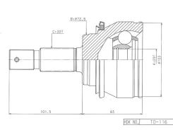 ���� �������, Made in Japan TO Hilux GUN12# 15- TO116 TO116 ����