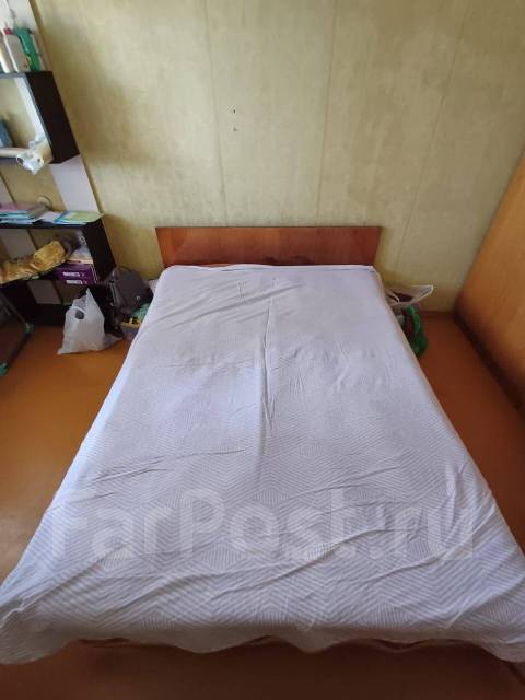 Кровать 2-х спальная, двуспальная, дсп, тёмное дерево, 150,0 см, 50,0 ...