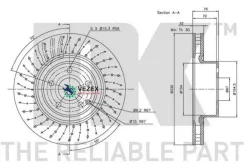 ���� ���� MER W220/C215 98-05 3,2-5,0 ��� ���� 330X32 (��������) NK 203351 203351 ����