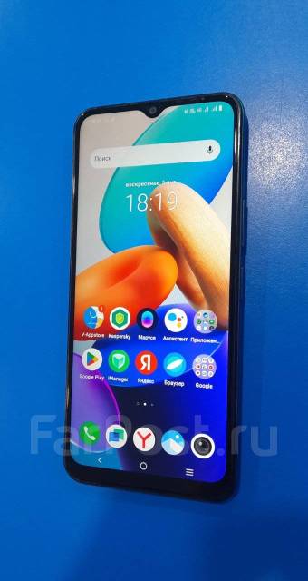 Vivo Y22 4+4/64 ГБ LTE NFC 5000 Mah, 64 гб, 6.55", моноблок, синий, б/у ...