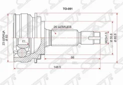 ���� �������� Toyota VITZ/Ractis 1NZ/2NZ-FE NSP9#/NSP100 05- SAT TO091 TO091 ����